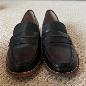 Madewell Black Leather Loafers